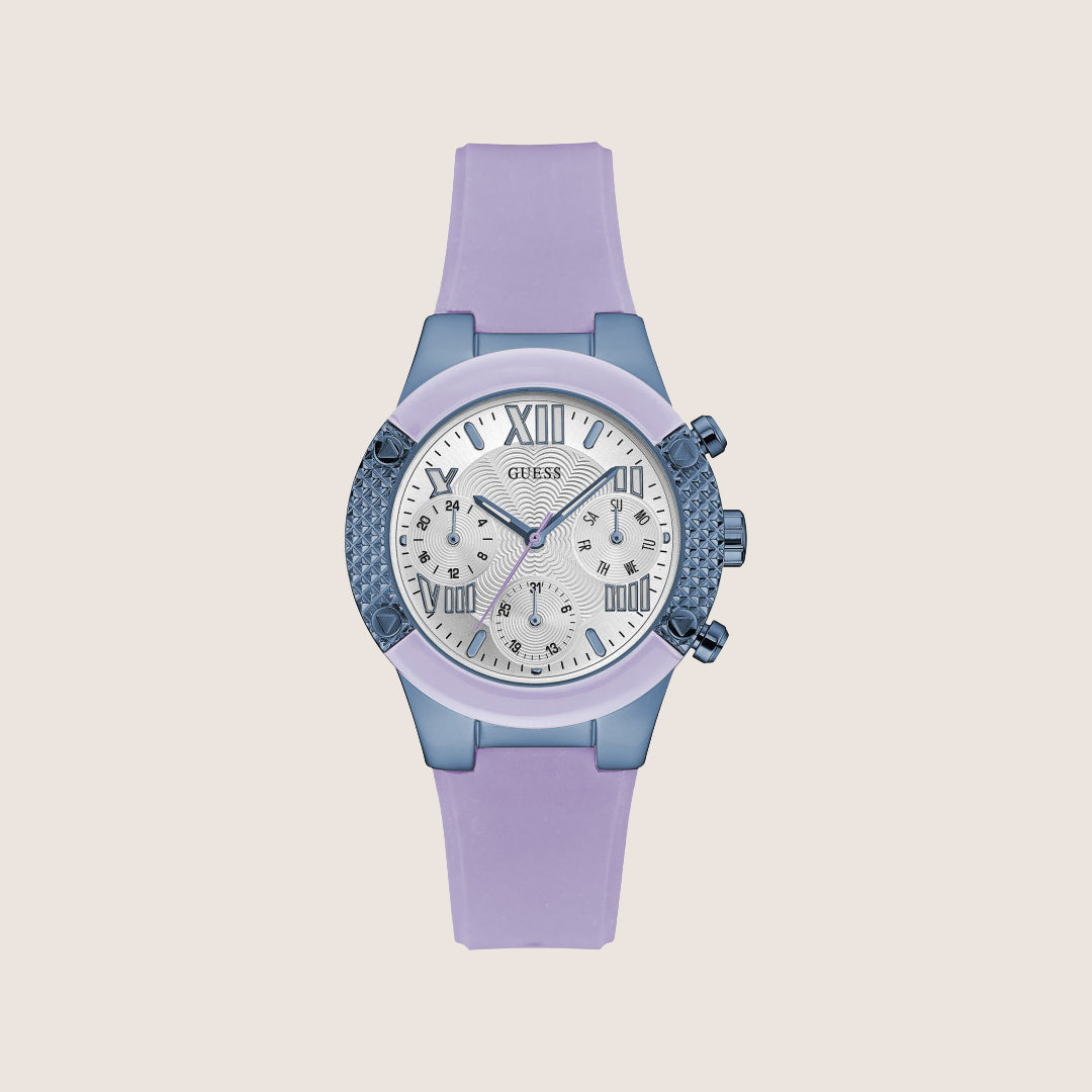 Guess Women's Silver Dial Watch Silver Dial W0958L2