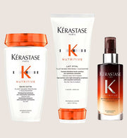 Kérastase Nutritive Shampoo, Conditioner & Hair Serum Set, Hydrating Routine for Dry Hair Lacking Nutrition Trio Hydrating Formula