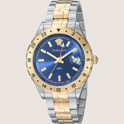 Versace Mens Hellenyium Watch Two-Tone Blue Dial Elegance V11060017