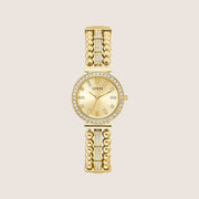 Guess Women's Gala Watch Crystal-Set Gold Dial GW0401L2