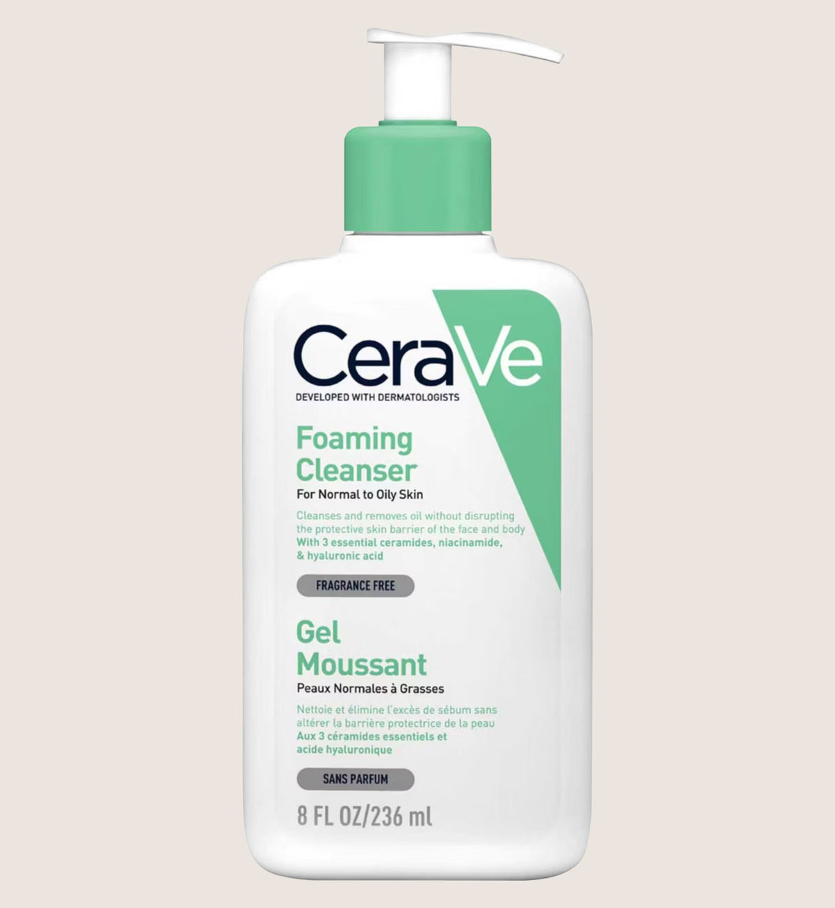 CeraVe Foaming Cleanser with Niacinamide for Normal to Oily Skin 236ml