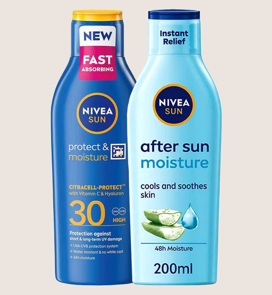 NIVEA Sun Lotion & Aftersun Bundle Sun Cream Set