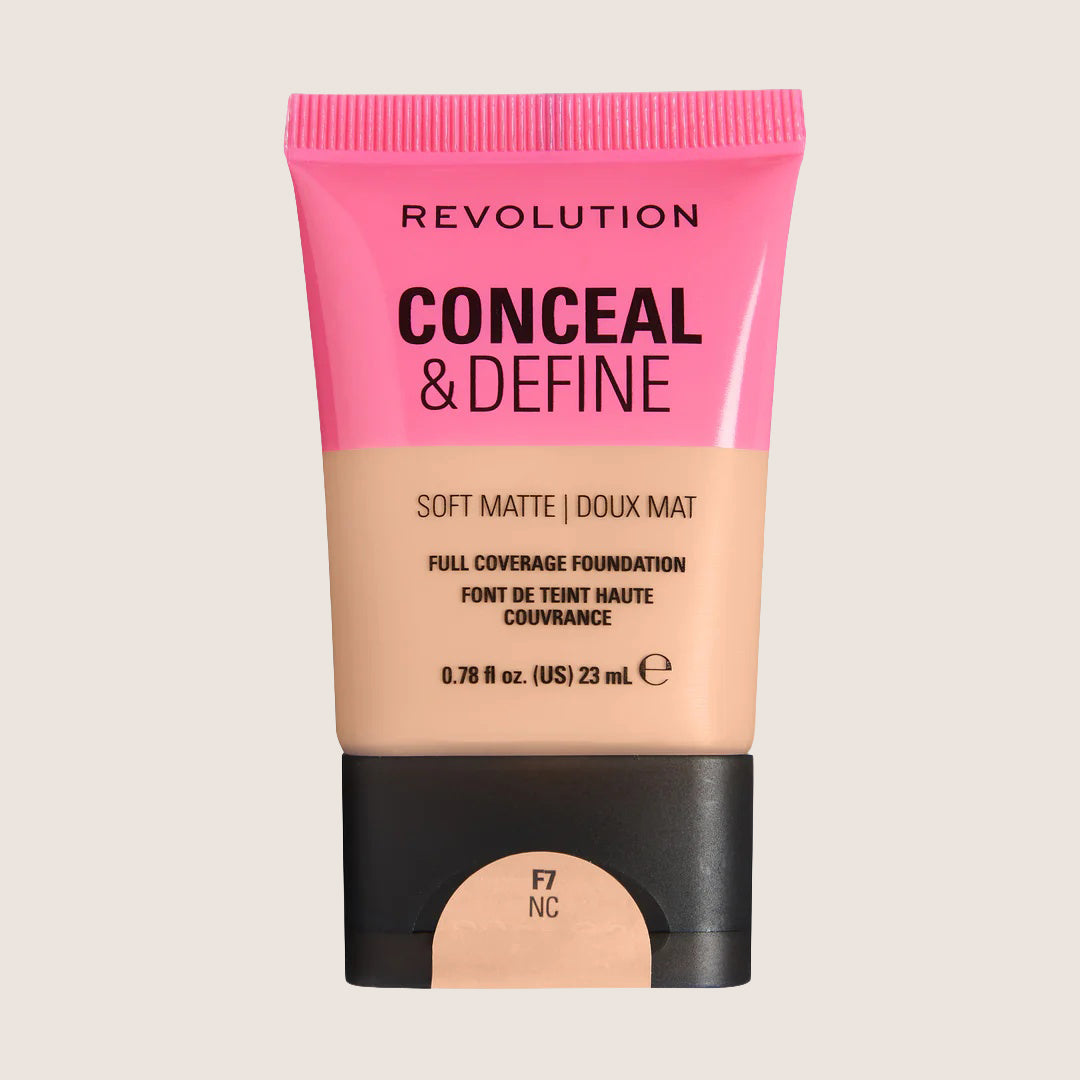 Revolution Conceal & Define Soft Matte Tube Foundation Flawless Base