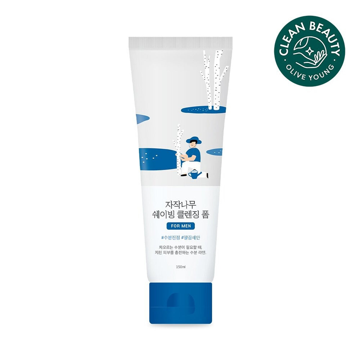 ROUND LAB FOR MEN BIRCH JUICE SHAVING CLEANSING FOAM 120ML