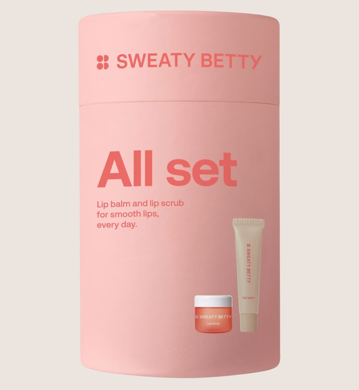 Sweaty Betty All Set Lip Balm & Scrub Duo Beauty Gift Set For Her