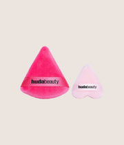 Huda Beauty Easy Bake Powder Puff Duo Medium & Mini Precision Baking & Setting Puff Set