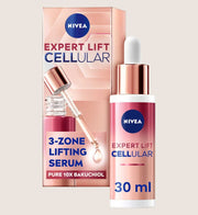 NIVEA Cellular Expert Lift 3-Zone Lifting Serum with Pure Bakuchiol, 30ml