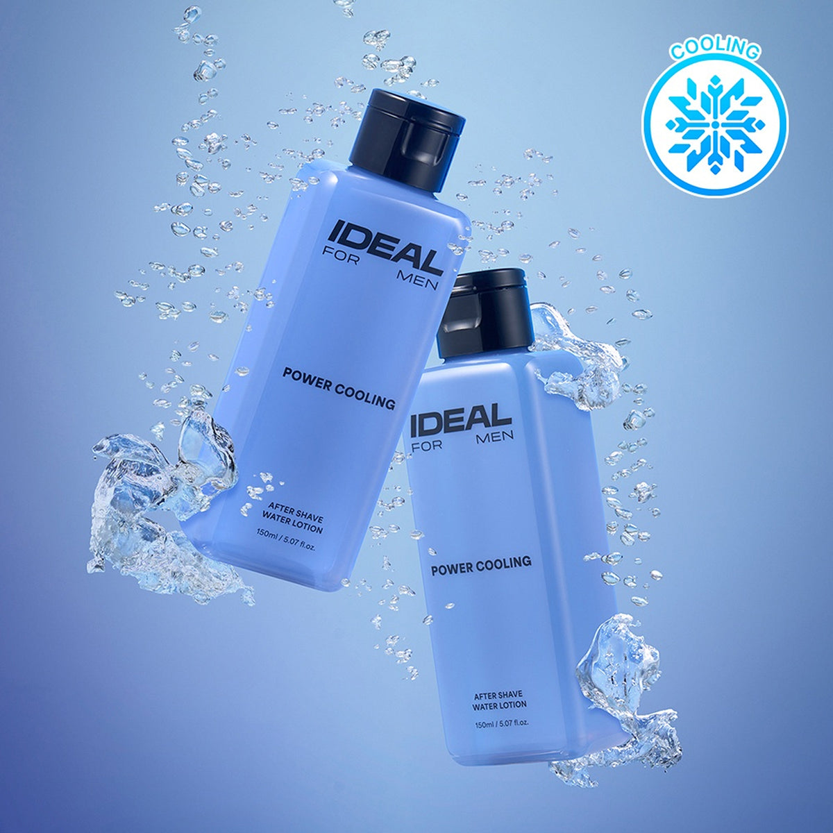 Ideal for Men Power Cooling After Shave Water Lotion 150ml