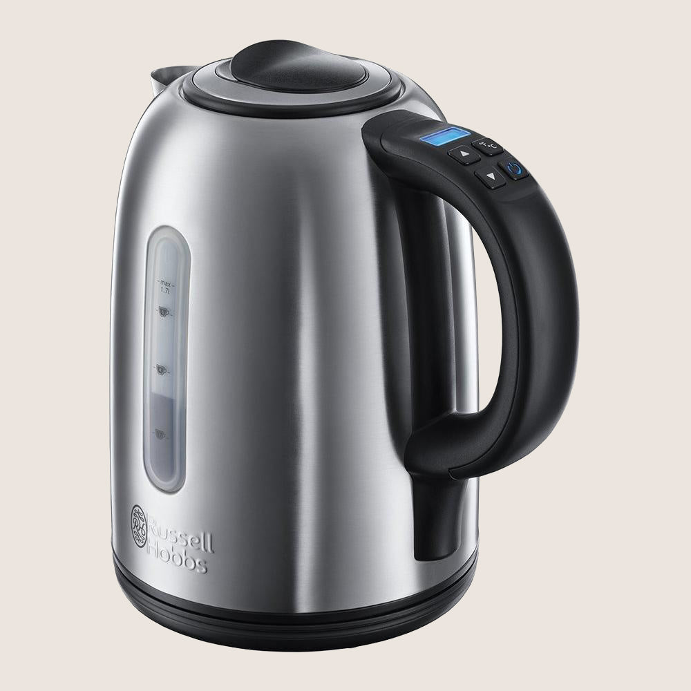 RUSSELL HOBBS Digital Quiet Boil 21040 Jug Kettle with Quiet Boil & Digital Display 1.7L - Silver