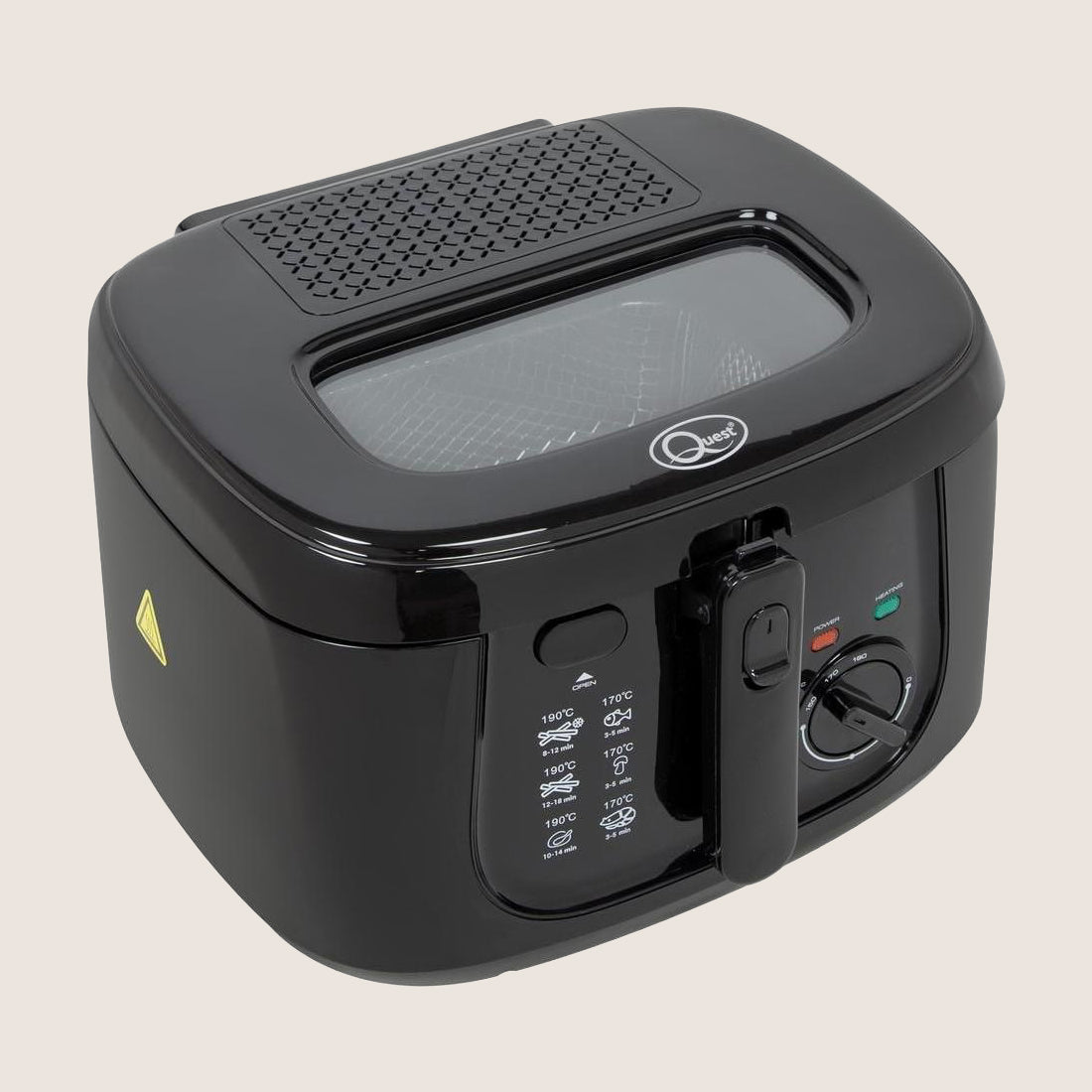 QUEST 35239A Deep Fryer with Safety Lock 2.5L - Black