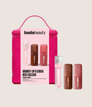 Huda Beauty Habibti Lip & Cheek Best Sellers Kit Limited-Edition Ramadan Bronze Nudes Collection