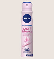 NIVEA Anti-Perspirant Deodorant Spray, Pearl & Beauty, 72 Hours 72-Hour Protection 250ml