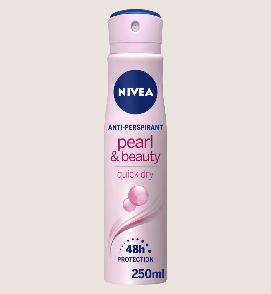 NIVEA Anti-Perspirant Deodorant Spray, Pearl & Beauty, 72 Hours 72-Hour Protection 250ml