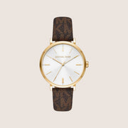 Michael Kors Women's Addyson White Dial Gold Case Watch MK2945
