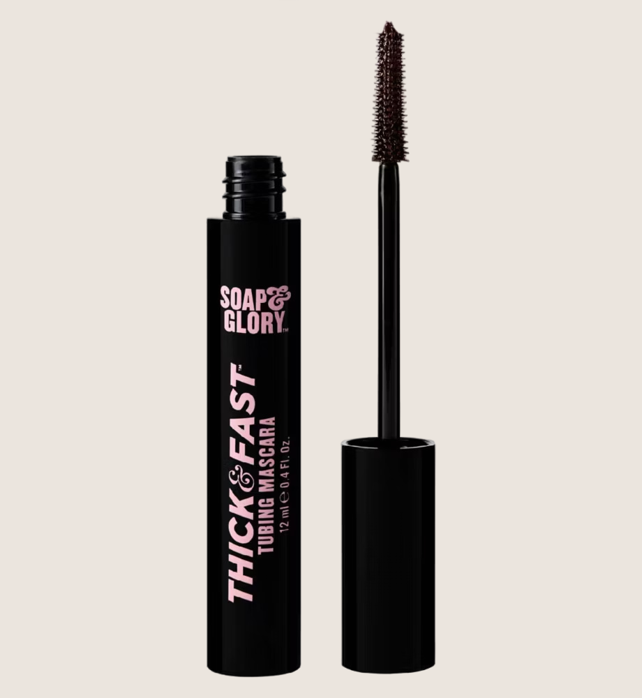 Soap & Glory Thick & Fast Tubing Mascara Cocoa Bean Tubing Mascara Formula Gentle Cleanse 12ml