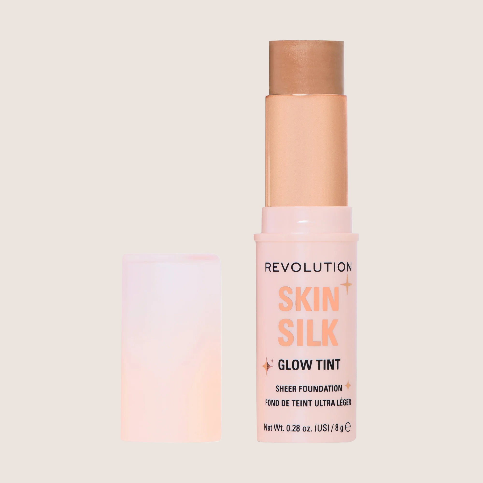 Revolution Skin Silk Glow Tint Sheer Foundation Stick Flawless Base