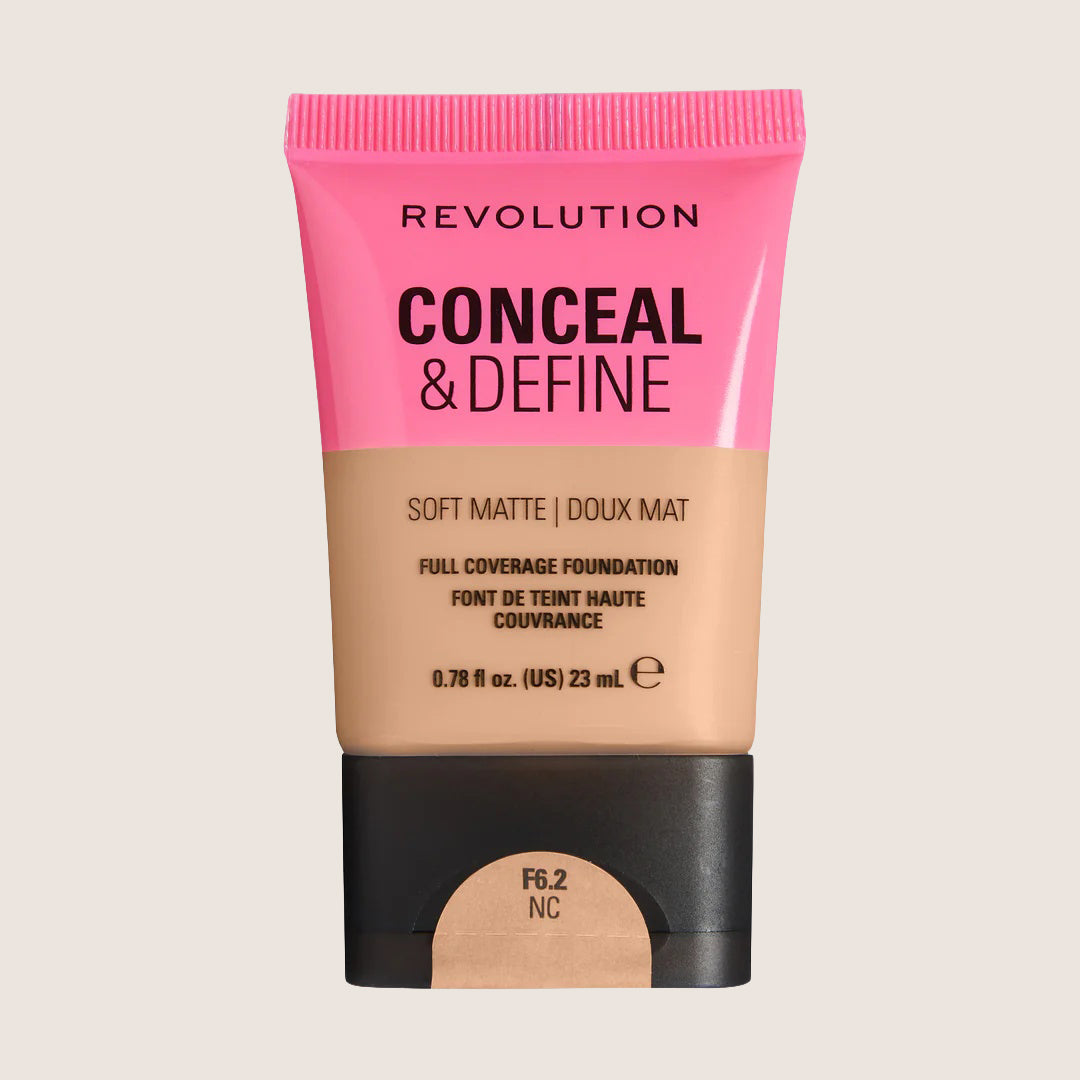 Revolution Conceal & Define Soft Matte Tube Foundation Flawless Base