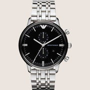 Emporio Armani Mens Watch Silver Stainless Steel Bracelet AR0389