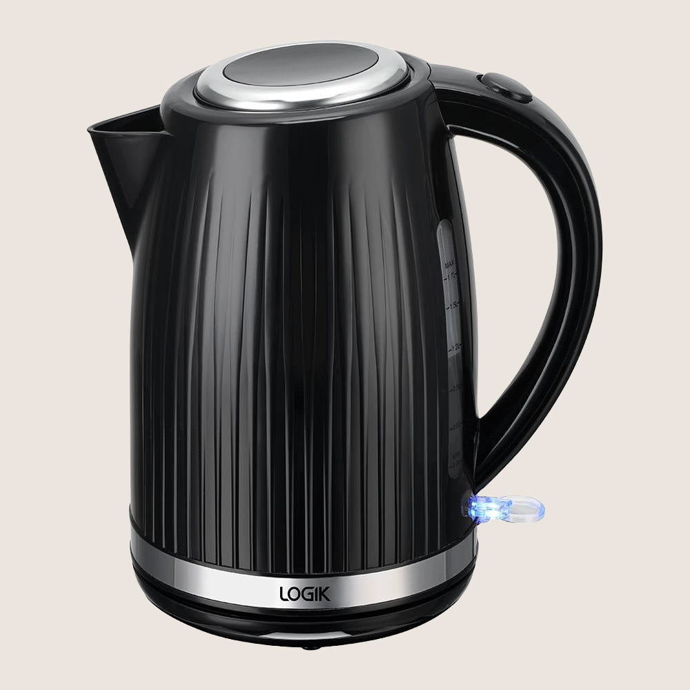 LOGIK L17PKB23 Jug Kettle with Rapid Boil Element 1.7L - Black