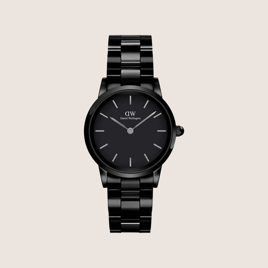 Daniel Wellington Women's Iconic Link Ceramic Black 32mm Dial Watch DW00100414