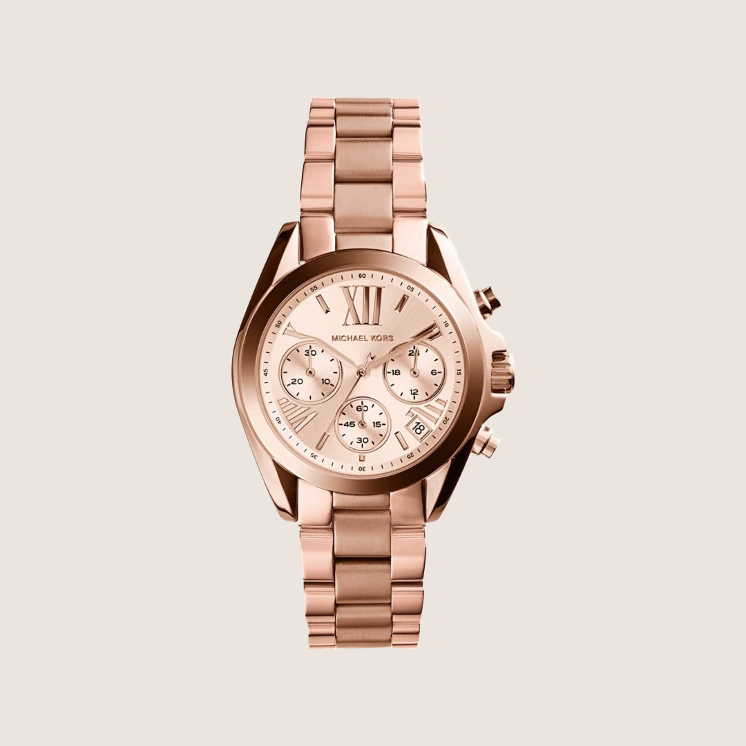 Michael Kors Women's Bradshaw Rose Gold Dial Watch MK5799