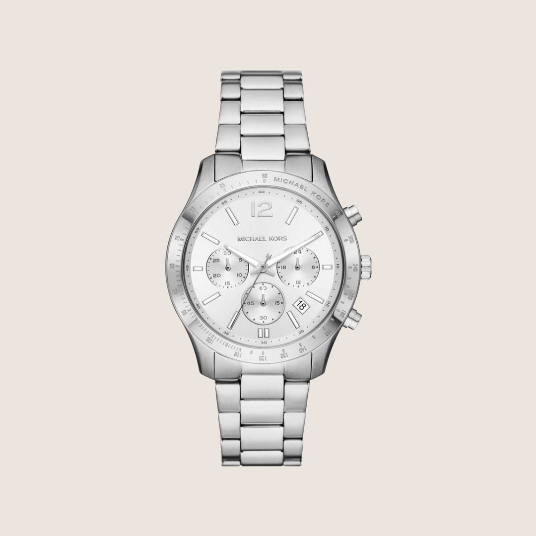 Michael Kors Women's Berkley Chronograph Silver Dial Watch MK7413