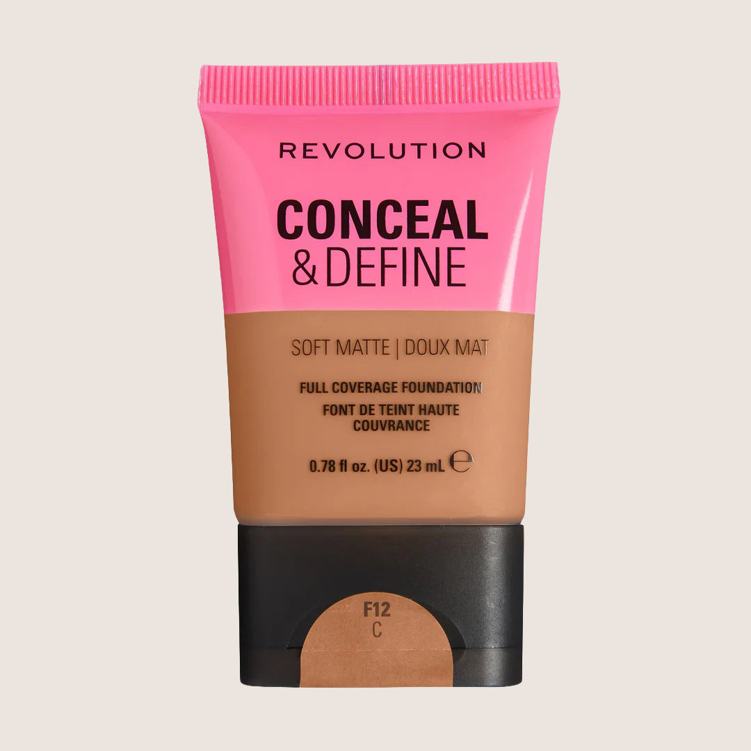 Revolution Conceal & Define Soft Matte Tube Foundation Flawless Base