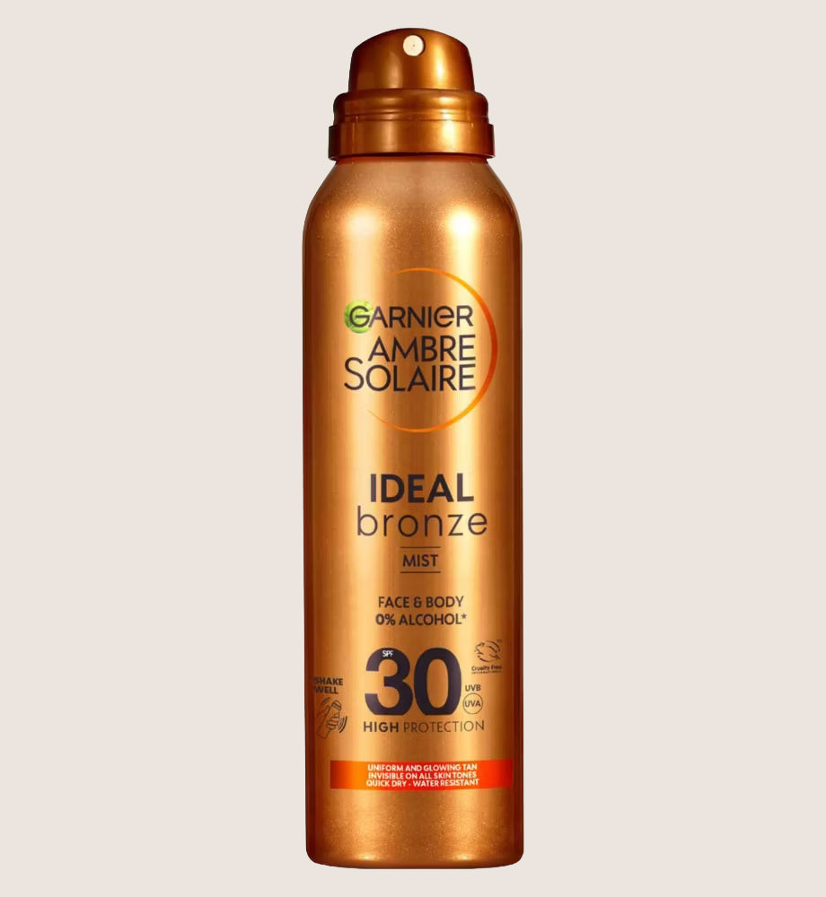 Garnier Ambre Solaire Ideal Bronze Sun Cream Tanning Mist SPF 30 SPF30 150ml