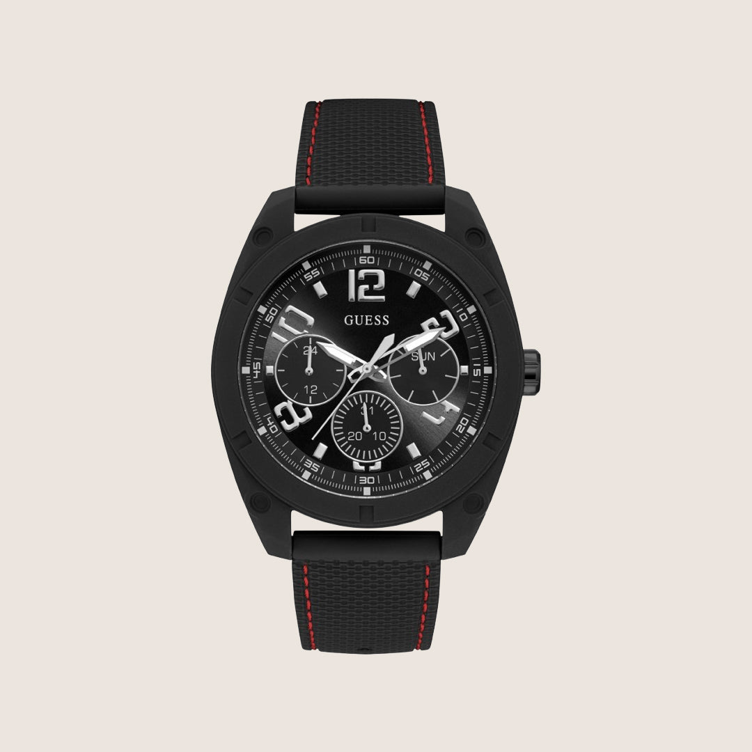 Guess Mens Sport Watch Black Dial W1256G1
