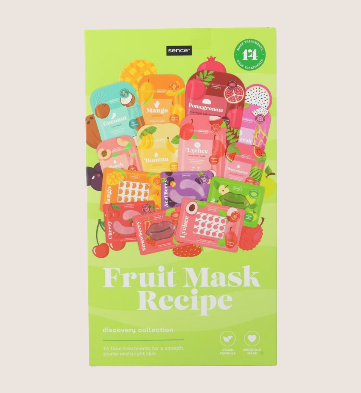 Sence Collection The Good Recipe Mega Mask Zigzag Set 14 Pieces Skincare Gift Set For Her