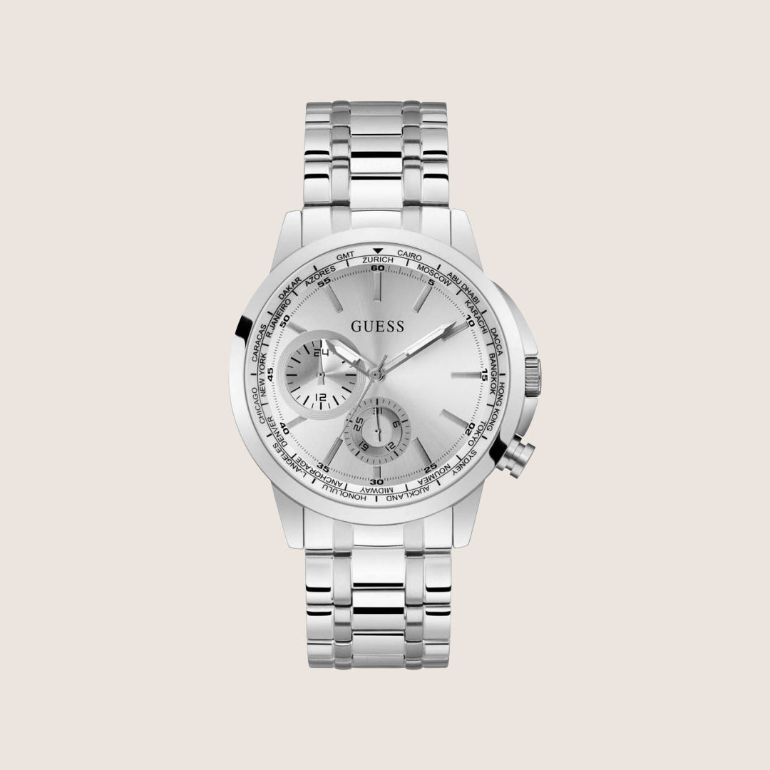 Guess Mens Spec Watch Silver Dial GW0490G1
