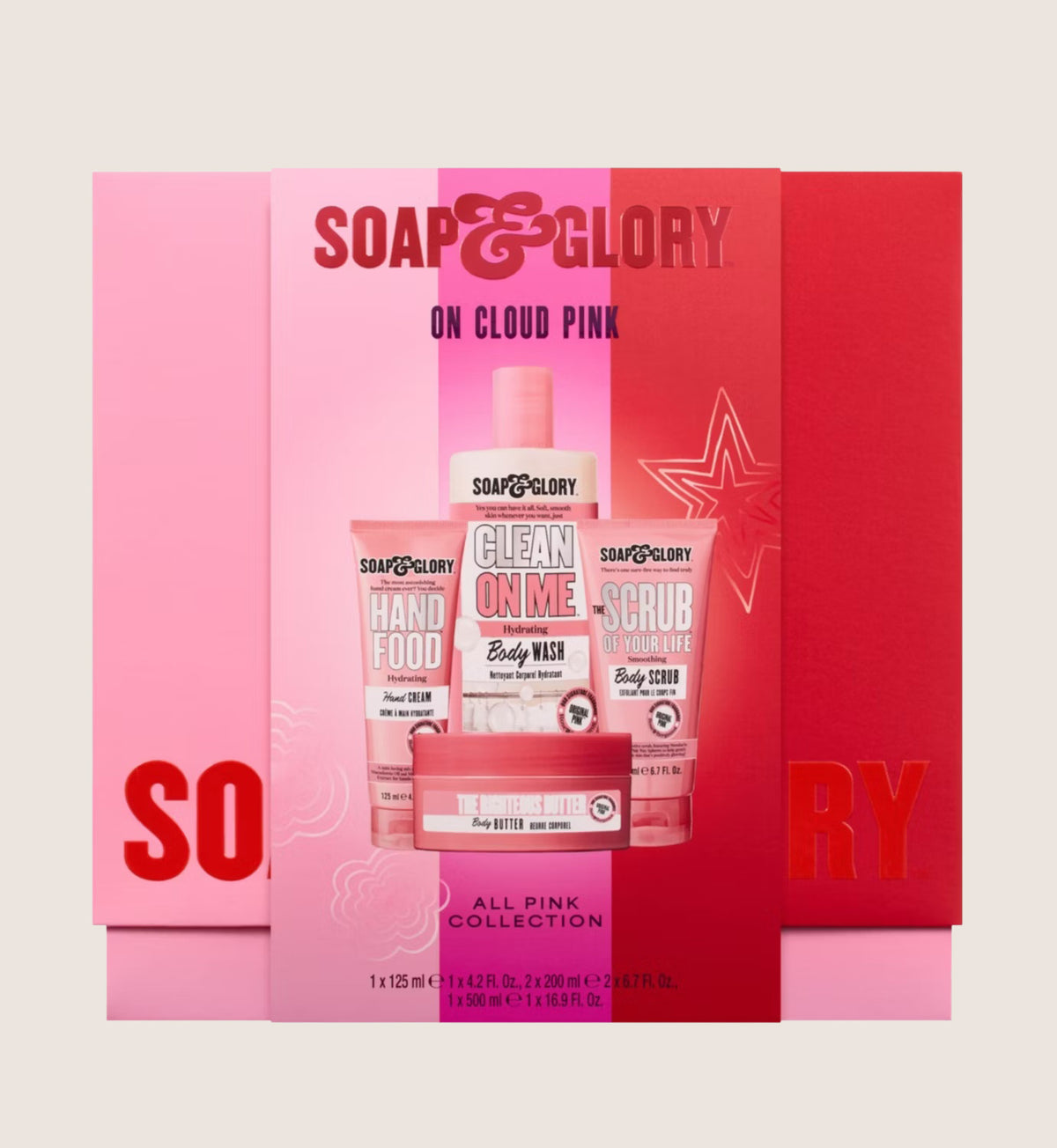 Soap & Glory On Cloud Pink Bath & Body Gift Set For Her