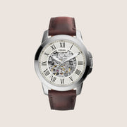 Fossil Mens Grant Automatic Skeleton Watch ME3099