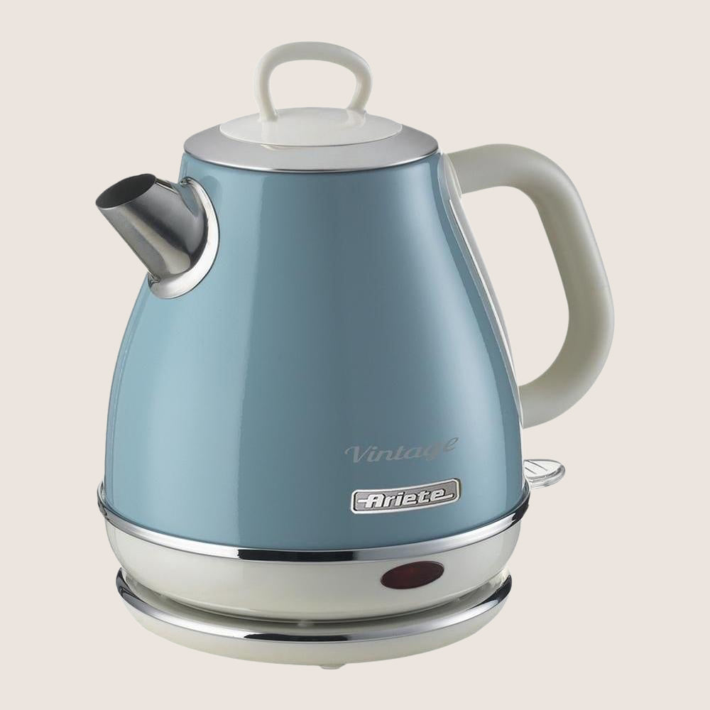 ARIETE Vintage 2868/05 Jug Kettle with Retro Styling Auto Shut-Off 1L - Celeste