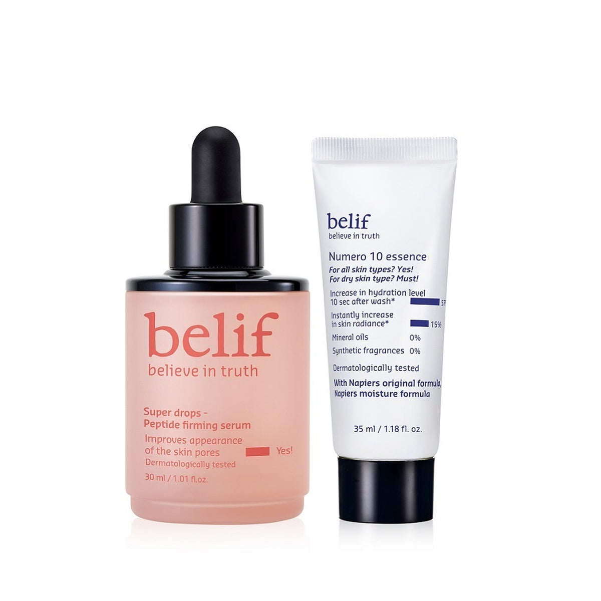 belif Super Drops Peptide Firming Serum 30ml Holiday Set (+Numero 35ml)