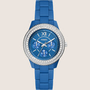 Fossil Stella Blue Dial Sports Strap Watch ES5193