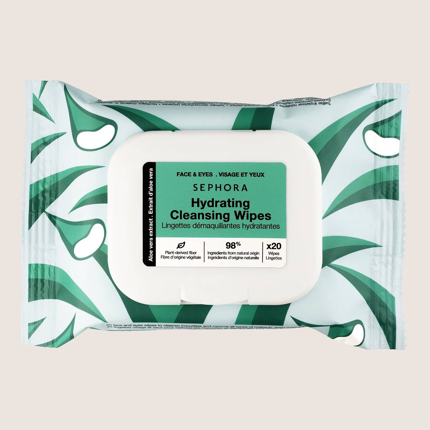 Sephora Collection Micellar Cleansing Wipes Makeup Removal & Hydration x20