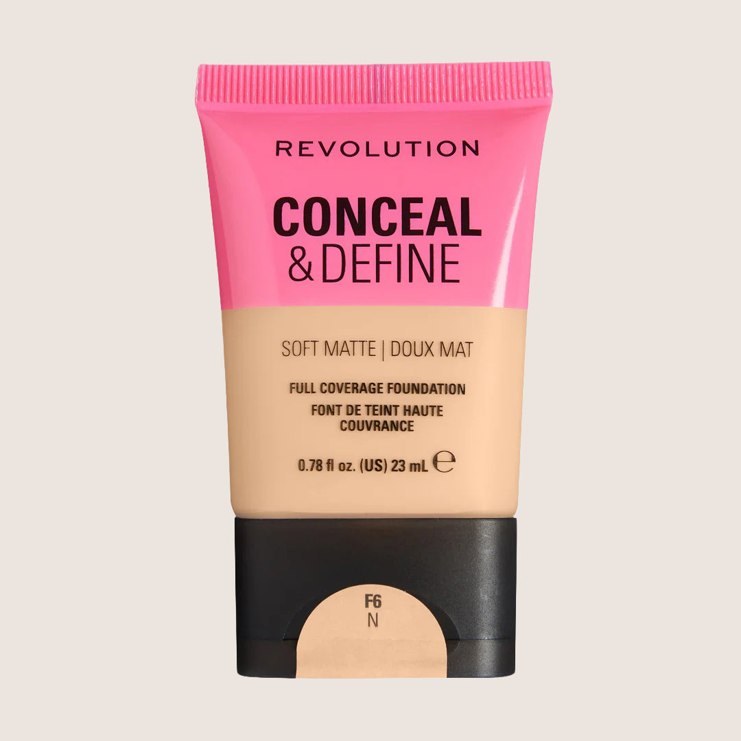 Revolution Conceal & Define Soft Matte Tube Foundation Flawless Base
