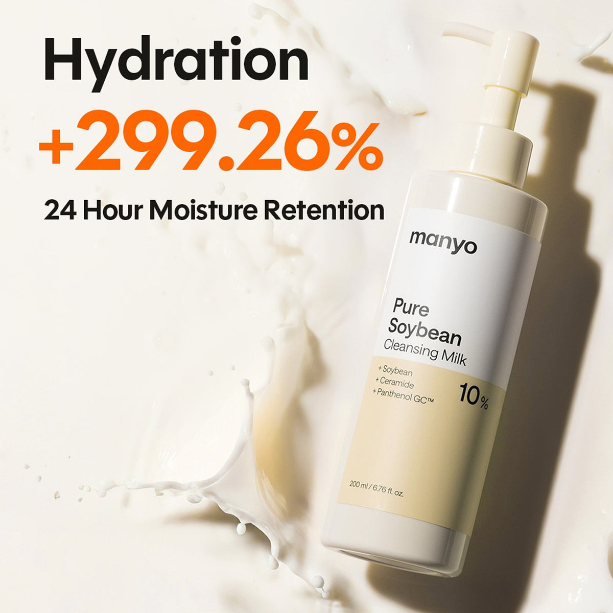 manyo Pure Soybean Cleansing Milk 200ml Set (+Refill 100ml)