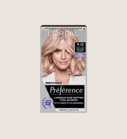 L'Oréal Paris Preference 9.12 Very Light Ash Beige Blonde Long-Lasting Luminous Permanent Hair Colour