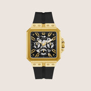Guess Mens Sport Watch Transparent, Black Dial GW0637G2