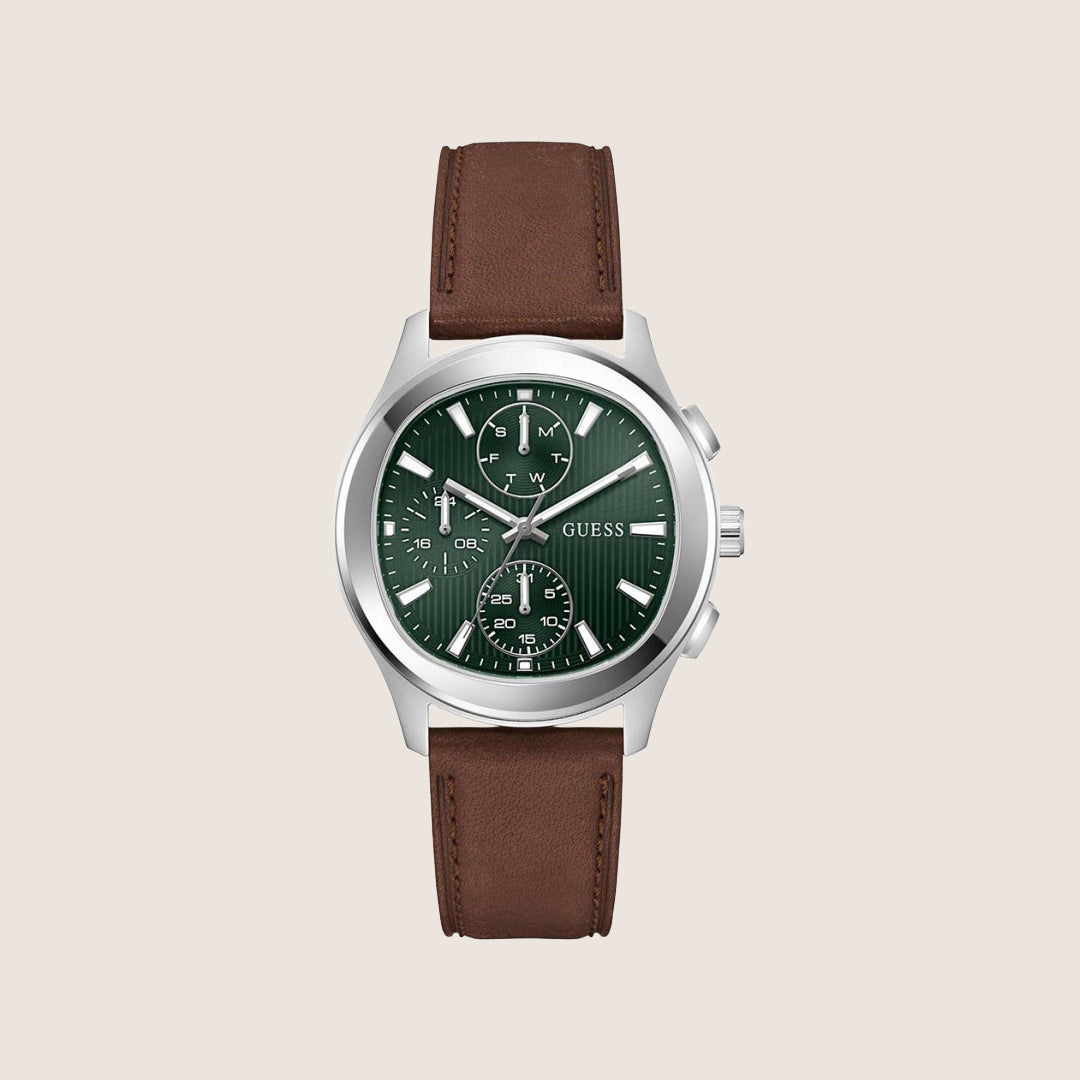 Guess Mens Palmer Watch Green Dial GW1049G1