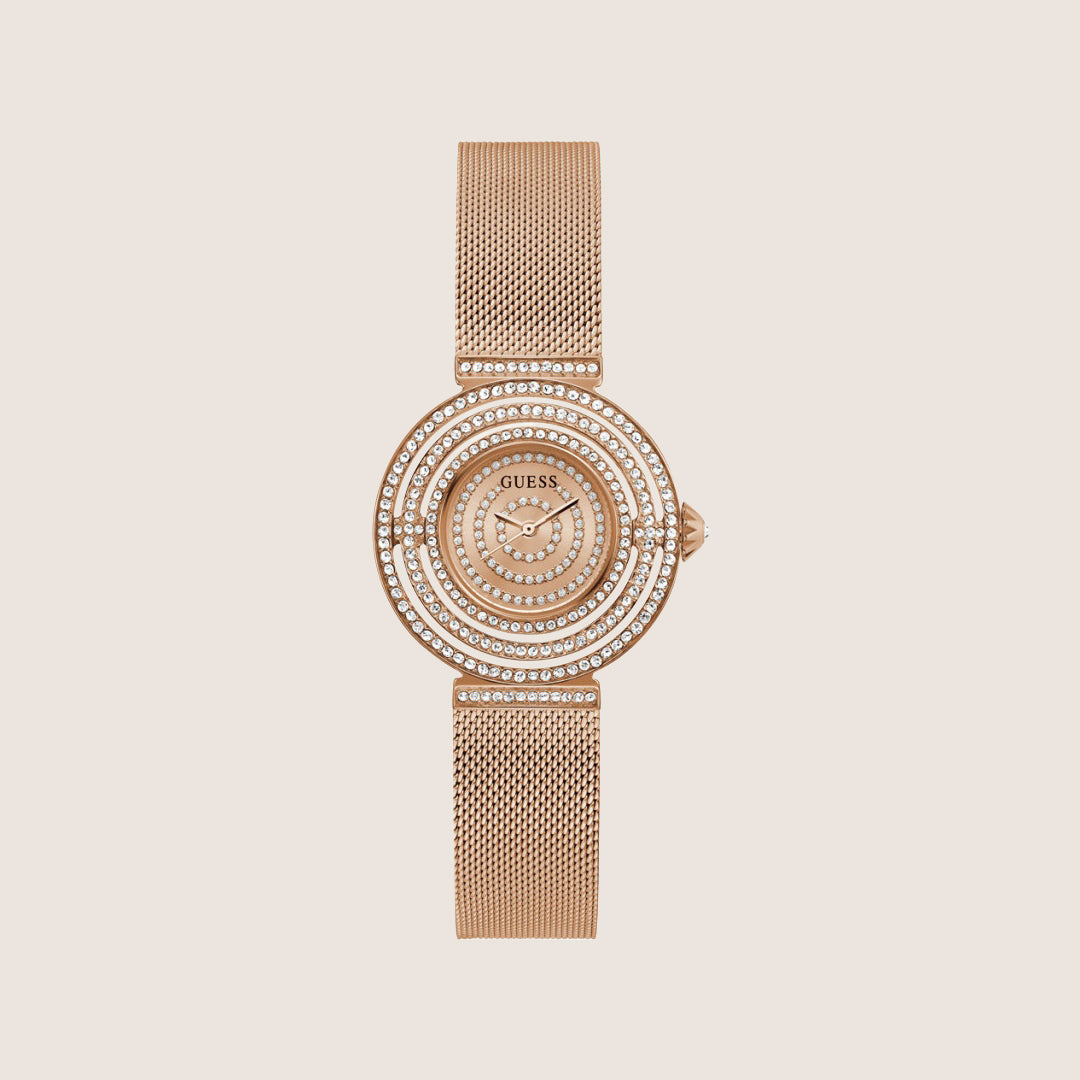 Guess Women's Dream Watch Crystal-Set Rose Gold Dial GW0550L3