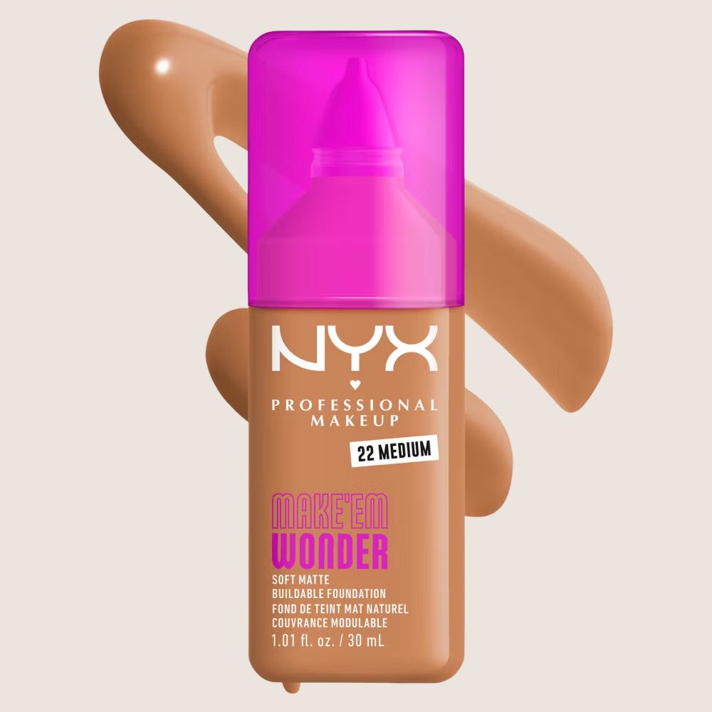 NYX Professional Makeup Make EM Wonder 24H Soft Matte Foundation 24-Hour Wear