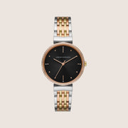 Armani Exchange Women's Dress Watch Multicolour Bracelet Black Dial AX5911