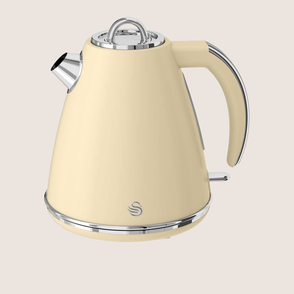 SWAN Retro SK19020CN Jug Kettle with Retro Styling 1.5L - Cream