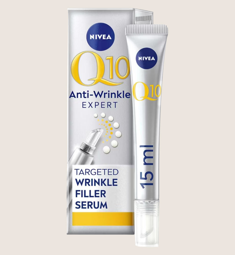 NIVEA Q10 Anti-Wrinkle Power Wrinkle Filler Serum with Bioxifill Peptides With Q10 15ml