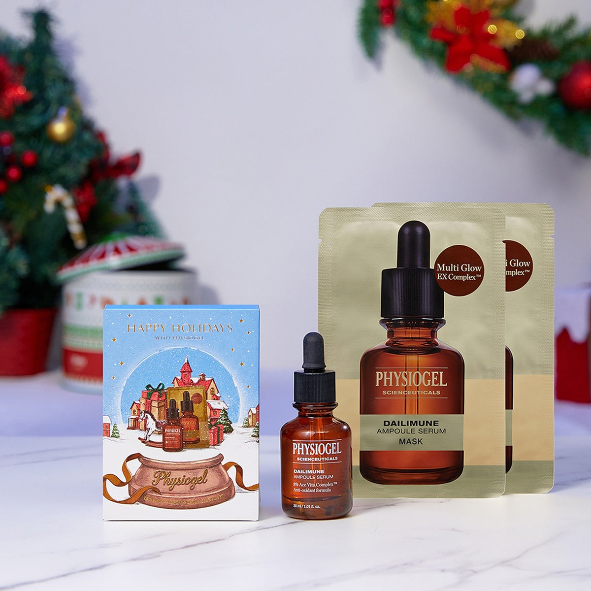 PHYSIOGEL Scienceuticals Dailimune Ampoule Serum Holiday Set (30ml+Dailimune Ampoule Mask 2ea)