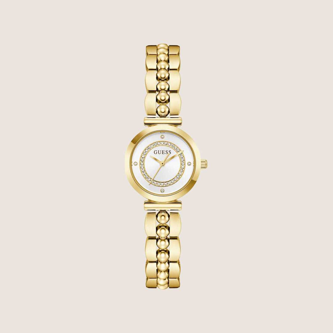 Guess Women's Leena Watch Crystal-Set White Dial GW0994L2