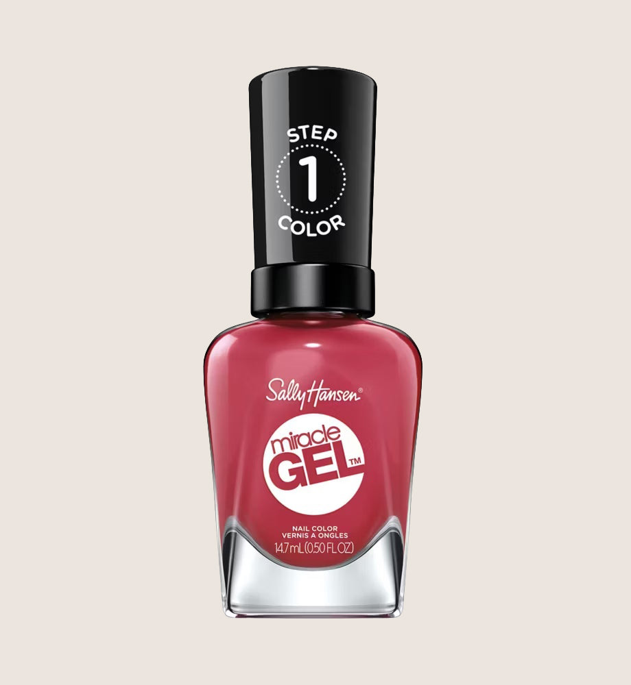 Sally Hansen Miracle Gel Nail Polish, Proper P-Rose, 14.7ml